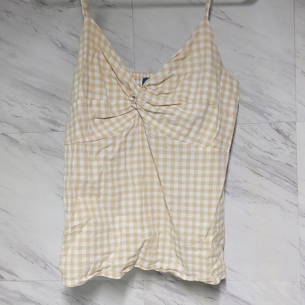 3/$30 Gingham Tank Top